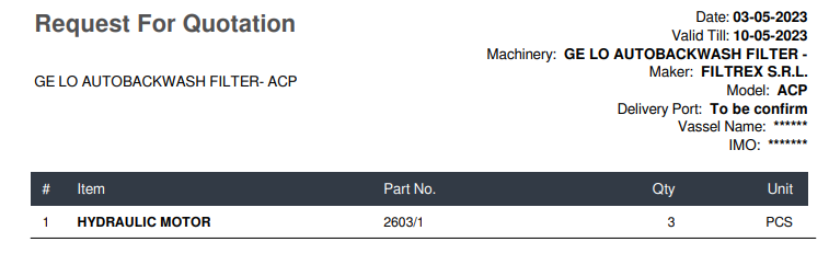 【询价】船用马达采购—液压马达（ CK-D20230504-12）询价-泰州昌宽社区-报价采购-船用采购网-船舶物料采购-船务服务-一站式船用设备供应服务