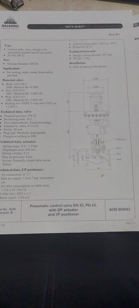 【询价】船用配件采购—气动调节阀（CK-H20230614-11）询价-泰州昌宽社区-报价采购-船用采购网-船舶物料采购-船务服务-一站式船用设备供应服务