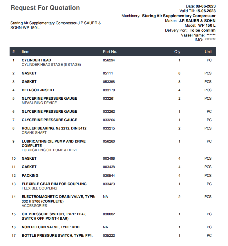 【询价】船用配件采购—空气辅助压缩机（CK-D20230609-04）询价-泰州昌宽社区-报价采购-船用采购网-船舶物料采购-船务服务-一站式船用设备供应服务