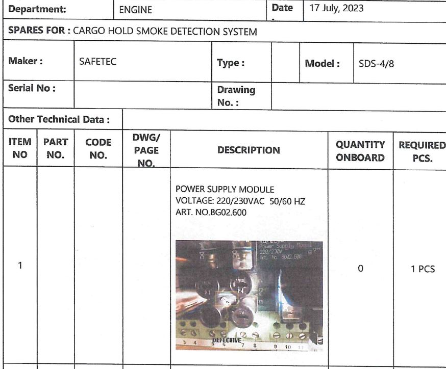 【询价】船用配件采购—电源模块（CK-H20230719-03）询价-泰州昌宽社区-报价采购-船用采购网-船舶物料采购-船务服务-一站式船用设备供应服务