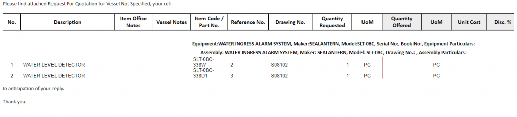 【询价】船用配件采购—水位探测器（CK-H20230705-04）询价-泰州昌宽社区-报价采购-船用采购网-船舶物料采购-船务服务-一站式船用设备供应服务