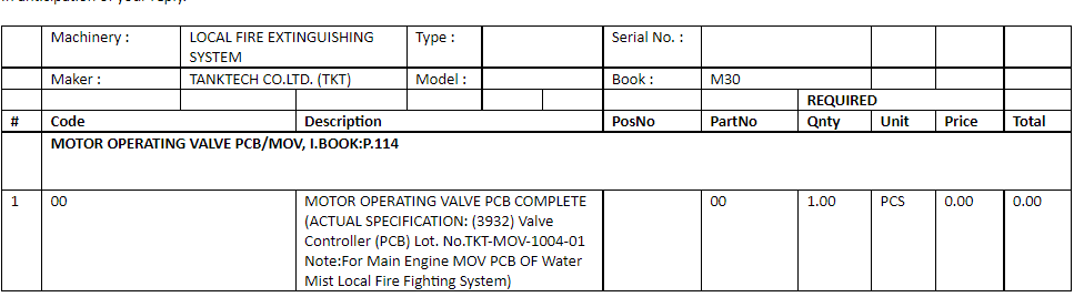 【询价】船用配件采购—电动操作阀PCB完整（CK-H20230801-10）询价-泰州昌宽社区-报价采购-船用采购网-船舶物料采购-船务服务-一站式船用设备供应服务