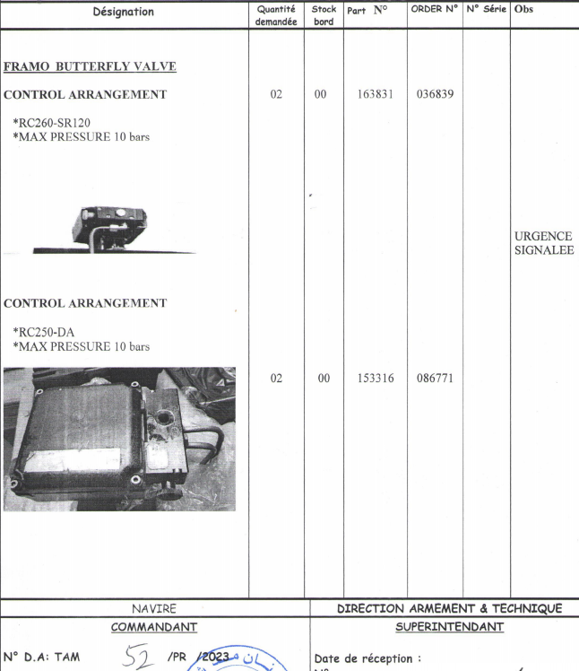 【询价】船用配件采购—控制装置（CK-Z20230823-01）询价-泰州昌宽社区-报价采购-船用采购网-船舶物料采购-船务服务-一站式船用设备供应服务