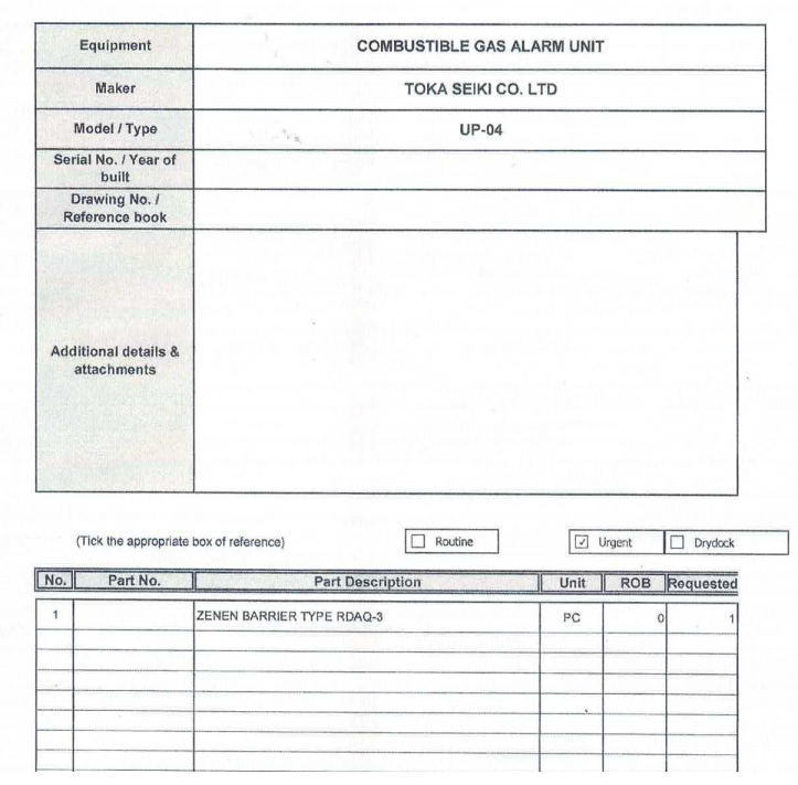 【询价】船用配件采购—ZENEN屏障（CK-H20230808-05）询价-泰州昌宽社区-报价采购-船用采购网-船舶物料采购-船务服务-一站式船用设备供应服务