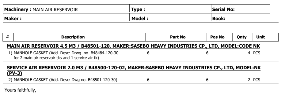 【询价】船用配件采购—检修孔垫片（CK-H20230817-16）询价-泰州昌宽社区-报价采购-船用采购网-船舶物料采购-船务服务-一站式船用设备供应服务