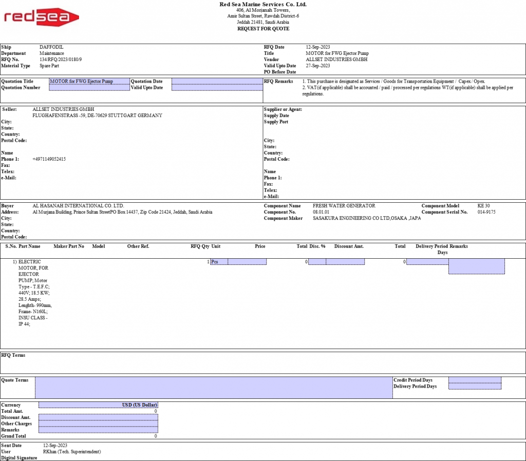 【询价】船用配件采购—SASAKURA配件（CK-R20230913-08）询价-泰州昌宽社区-报价采购-船用采购网-船舶物料采购-船务服务-一站式船用设备供应服务