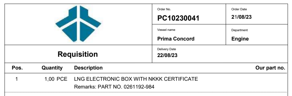 【询价】船用配件采购—LNG电子箱（CK-R20230905-09）询价-泰州昌宽社区-报价采购-船用采购网-船舶物料采购-船务服务-一站式船用设备供应服务