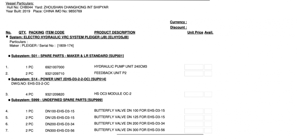 【询价】船舶配件—液压泵备件（CK-R20231026-01）询价-泰州昌宽社区-报价采购-船用采购网-船舶物料采购-船务服务-一站式船用设备供应服务