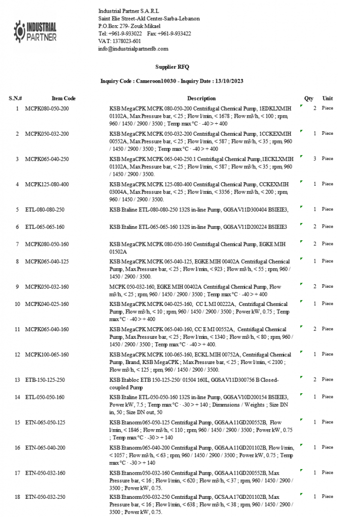 【询价】船舶配件—泵备件（CK-Y20231023-03）询价-泰州昌宽社区-报价采购-船用采购网-船舶物料采购-船务服务-一站式船用设备供应服务