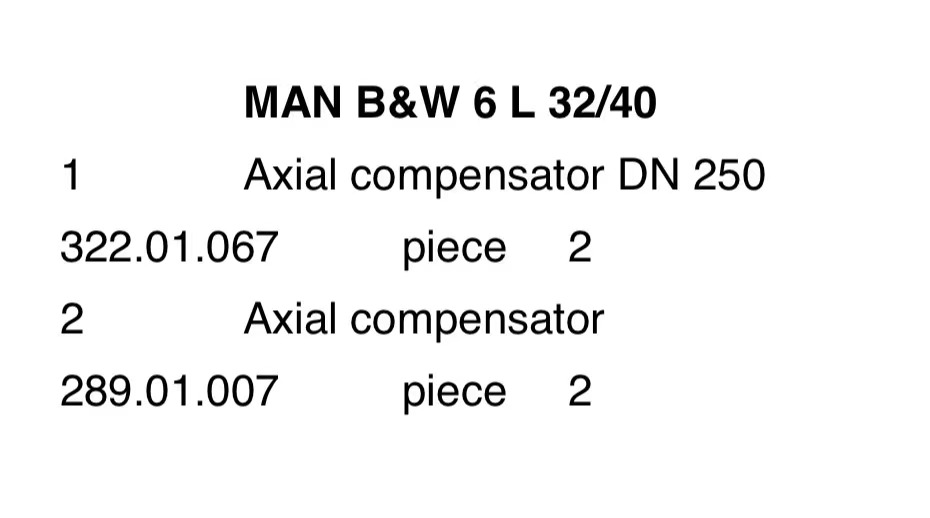 【询价】船舶配件—MAN B&W备件（CK-C20231129-02）询价-泰州昌宽社区-报价采购-船用采购网-船舶物料采购-船务服务-一站式船用设备供应服务