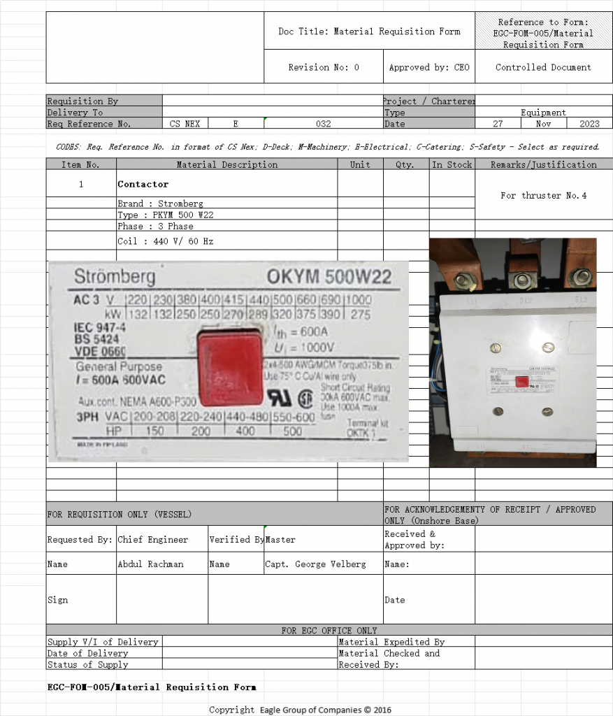 【询价】船舶配件—备件（CK-D20231127-01）询价-泰州昌宽社区-报价采购-船用采购网-船舶物料采购-船务服务-一站式船用设备供应服务