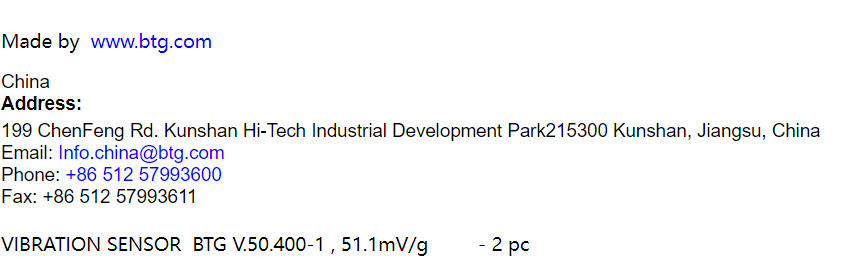 【询价】船舶配件—振动传感器（CK-J20231226-05）询价-泰州昌宽社区-报价采购-船用采购网-船舶物料采购-船务服务-一站式船用设备供应服务