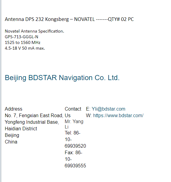 【询价】船舶配件—NOVATEL备件（CK-J20231227-05）询价-泰州昌宽社区-报价采购-船用采购网-船舶物料采购-船务服务-一站式船用设备供应服务