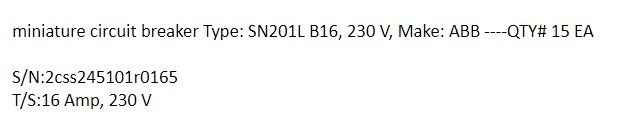 【询价】船舶配件—微型断路器（CK-J20231228-07）询价-泰州昌宽社区-报价采购-船用采购网-船舶物料采购-船务服务-一站式船用设备供应服务