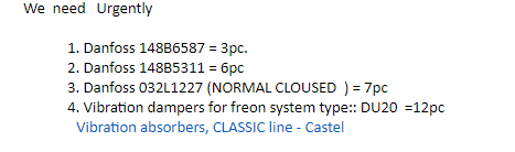 【询价】船舶备件—DANFOSS配件/减振器（CK-J20240326-19）询价-泰州昌宽社区-报价采购-船用采购网-船舶物料采购-船务服务-一站式船用设备供应服务