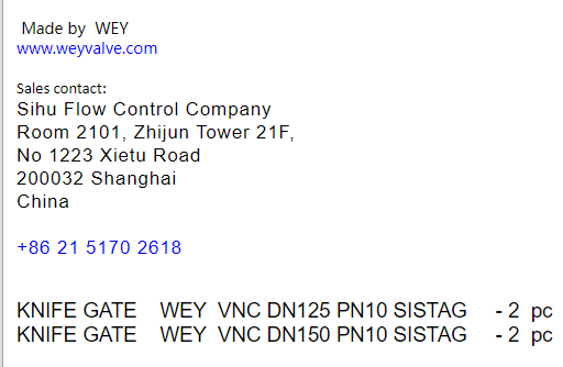 【询价】船舶备件—WEY刀型闸阀（CK-J20240325-08）询价-泰州昌宽社区-报价采购-船用采购网-船舶物料采购-船务服务-一站式船用设备供应服务