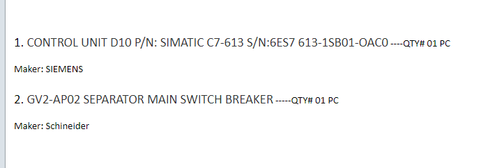 【询价】船舶备件—控制单元/隔离开关断路器（CK-J20240311-07）询价-泰州昌宽社区-报价采购-船用采购网-船舶物料采购-船务服务-一站式船用设备供应服务