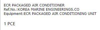 【询价】船舶备件—ECR组合式空调器（CK-C20240508-09）询价-泰州昌宽社区-报价采购-船用采购网-船舶物料采购-船务服务-一站式船用设备供应服务