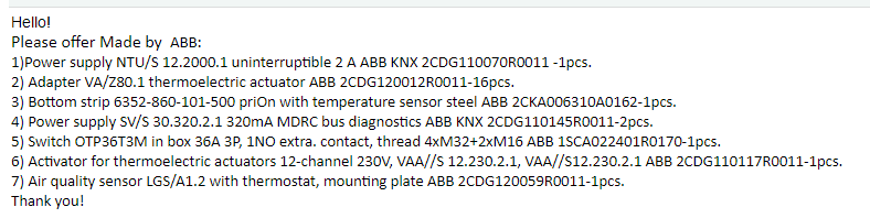 【询价】船舶备件—ABB备件（CK-J20240516-06）询价-泰州昌宽社区-报价采购-船用采购网-船舶物料采购-船务服务-一站式船用设备供应服务