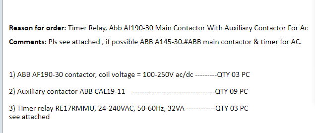 【询价】船舶备件—ABB备件（CK-J20240628-03）询价-泰州昌宽社区-报价采购-船用采购网-船舶物料采购-船务服务-一站式船用设备供应服务