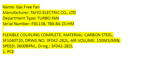 【询价】船舶备件—挠性联轴器完整（CK-L20240606-03）询价-泰州昌宽社区-报价采购-船用采购网-船舶物料采购-船务服务-一站式船用设备供应服务