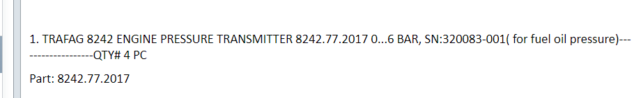 【询价】船舶备件—压力变送器（CK-J20240626-01）询价-泰州昌宽社区-报价采购-船用采购网-船舶物料采购-船务服务-一站式船用设备供应服务