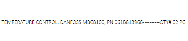 【询价】船舶备件—DANFOSS温度控制（CK-J20240708-05）询价-泰州昌宽社区-报价采购-船用采购网-船舶物料采购-船务服务-一站式船用设备供应服务