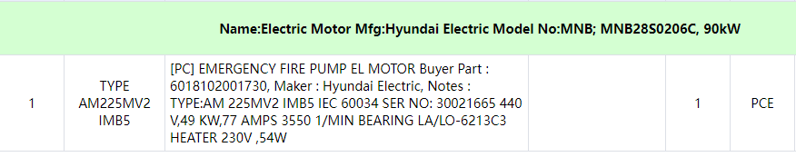 【询价】船舶备件—HYUNDAI应急消防泵（CK-C20240828-05）询价-泰州昌宽社区-报价采购-船用采购网-船舶物料采购-船务服务-一站式船用设备供应服务