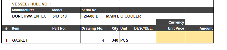 【询价】船舶备件—垫片（CK-L20240830-05）询价-泰州昌宽社区-报价采购-船用采购网-船舶物料采购-船务服务-一站式船用设备供应服务