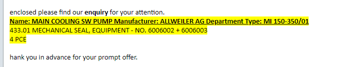 【询价】船舶备件—ALLWEILER机械密封（CK-L20240923-01）询价-泰州昌宽社区-报价采购-船用采购网-船舶物料采购-船务服务-一站式船用设备供应服务