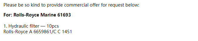 【询价】船舶备件—液压过滤器（CK-R20240909-05）询价-泰州昌宽社区-报价采购-船用采购网-船舶物料采购-船务服务-一站式船用设备供应服务