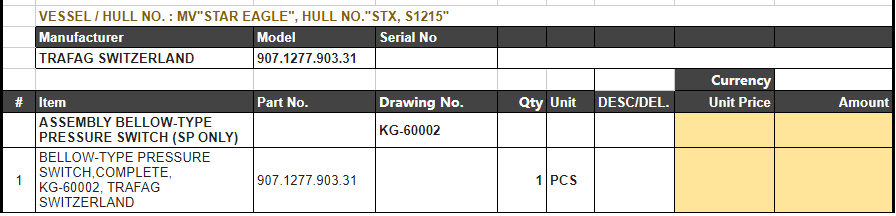 【询价】船舶备件—波纹管式压力开关（CK-L20240912-09）询价-泰州昌宽社区-报价采购-船用采购网-船舶物料采购-船务服务-一站式船用设备供应服务