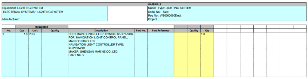 【询价】船舶备件—PCB1主控制器（CK-R20240923-05）询价-泰州昌宽社区-报价采购-船用采购网-船舶物料采购-船务服务-一站式船用设备供应服务