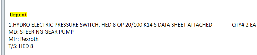 【询价】船舶备件—液压电动压力开关（CK-J20241012-02）询价-泰州昌宽社区-报价采购-船用采购网-船舶物料采购-船务服务-一站式船用设备供应服务