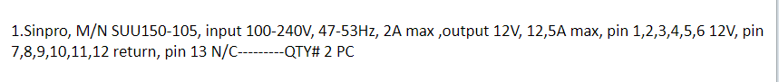 【询价】船舶备件—Sinpro备件（CK-J20241015-01）询价-泰州昌宽社区-报价采购-船用采购网-船舶物料采购-船务服务-一站式船用设备供应服务