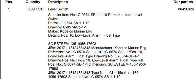 【询价】船舶备件—液位开关（CK-R20241014-03）询价-泰州昌宽社区-报价采购-船用采购网-船舶物料采购-船务服务-一站式船用设备供应服务