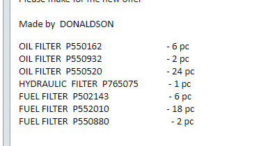 【询价】船舶备件—DONALDSON备件（CK-J20241108-05）询价-泰州昌宽社区-报价采购-船用采购网-船舶物料采购-船务服务-一站式船用设备供应服务