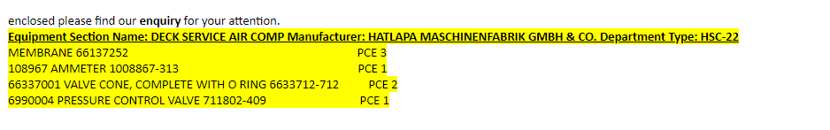 【询价】船舶备件—HATLAPA备件（CK-L20241115-01）询价-泰州昌宽社区-报价采购-船用采购网-船舶物料采购-船务服务-一站式船用设备供应服务