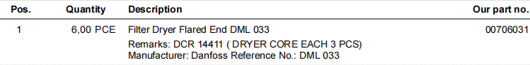 【询价】船舶备件—过滤干燥器扩口端DML 033（CK-R20241113-05）询价-泰州昌宽社区-报价采购-船用采购网-船舶物料采购-船务服务-一站式船用设备供应服务